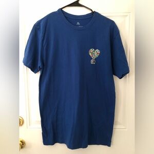 Disney Pixar Up Carl And Ellie Graphics Purple Short Sleeve T-shirt - Men's Sz M